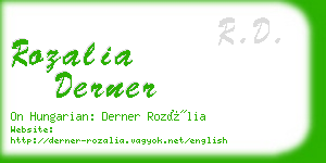 rozalia derner business card